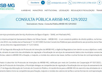 Consulta Pública ARISB-MG 129/2022